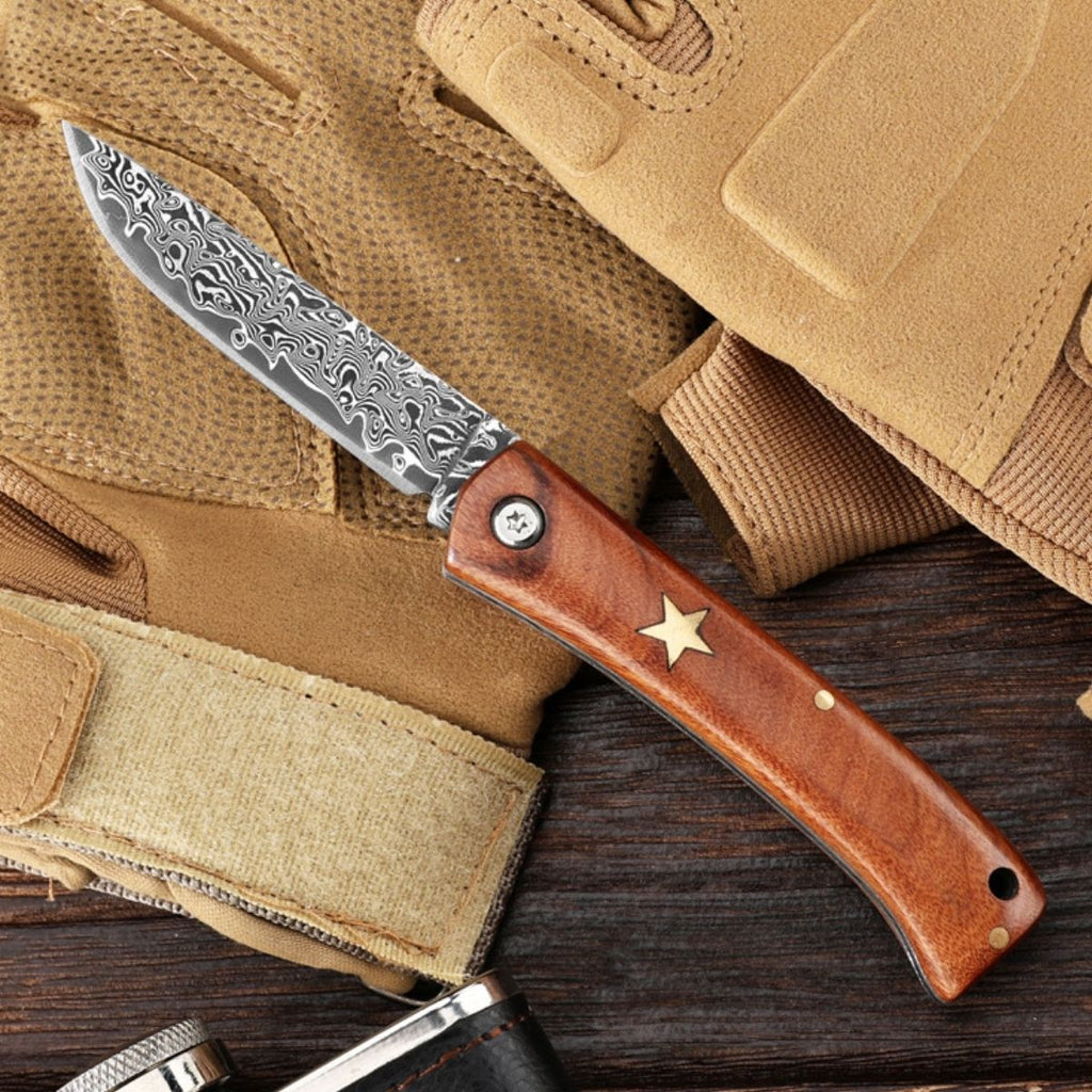 Kompaktní Damaškový Nůž na Ovoce